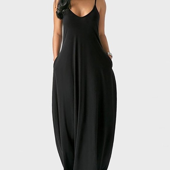 Black Cocoon Maxi Dress - Picture 3 of 4